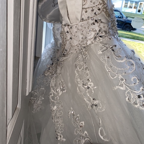 Mori Lee Madeline Gardener Crystal beaded embroidery on princess tulle Ballgown - Picture 5 of 10